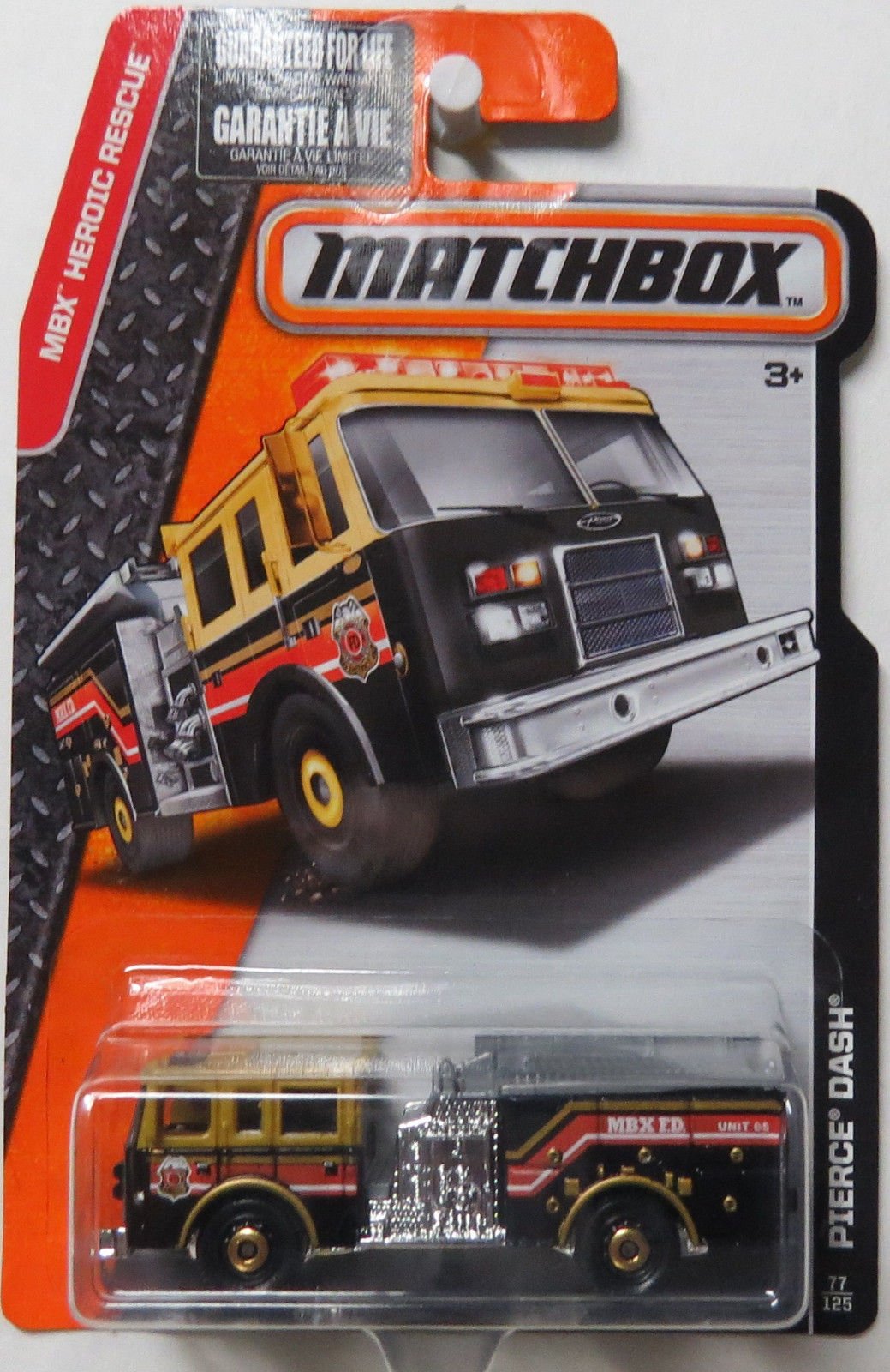 2016 Matchbox MBX Heroic Rescue 77/125 - Pierce Dash Fire Engine