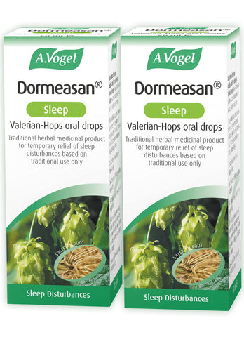 A.Vogel Dormeasan Sleep Valerian-Hops Oral Drops | Sleeping Aid | Extracts of Fresh Valerian Root | 116 Days Supply | (2 x 50ml)
