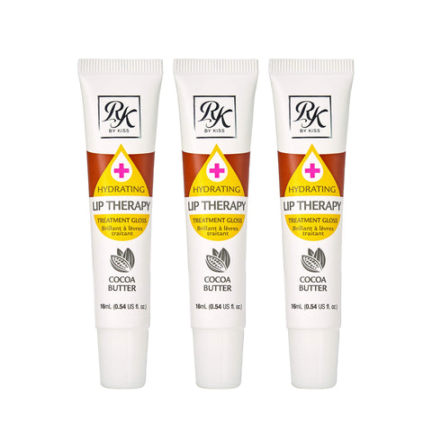 Ruby Kisses Hydrating Lip Therapy Treatment Gloss Cocoa Butter RLO03D1 (3 PACK)