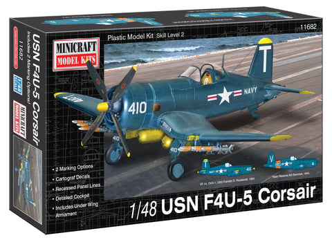 Platz Minicraft Models 1:48 Scale USN F4U-5 Corsair Model Kit