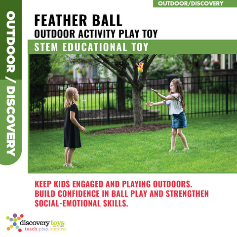 Discovery Toys GO-MO Feather Ball | Outdoor Activity Play Toy | Kid-Powered Learning | STEM Toy Early Childhood Development