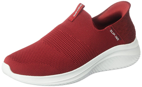 Skechers Men's Sneaker, Burgundy Knit Trim, 10.5
