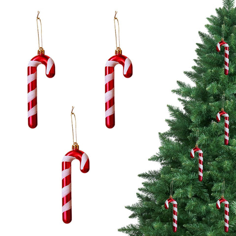 Christmas Glitter Candy Cane, Glitter Candy Cane Christmas Decorations, Decoration Twisted Plastic Candy Cane, for Christmas, Indoor, Outdoor, Wall
