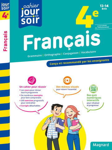 FranÃ§ais 4e - Cahier Jour Soir: ConÃ§u et recommandÃ© par les enseignants