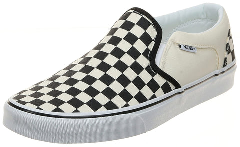 Vans Men's Slip On Trainers, Checkers Black Natural Ipd, 6.5