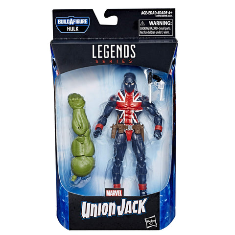 Avengers Marvel Legends Series Union Jack 6" Collectible Action Figure Toy For Ages 4 & Up with Accessories & Build-A-Figurepiece