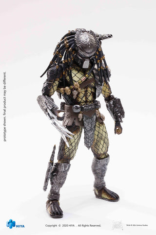 Hiya Toys Alien vs. Predator: Temple Guard Predator 1:18 Scale Action Figure, Multicolor