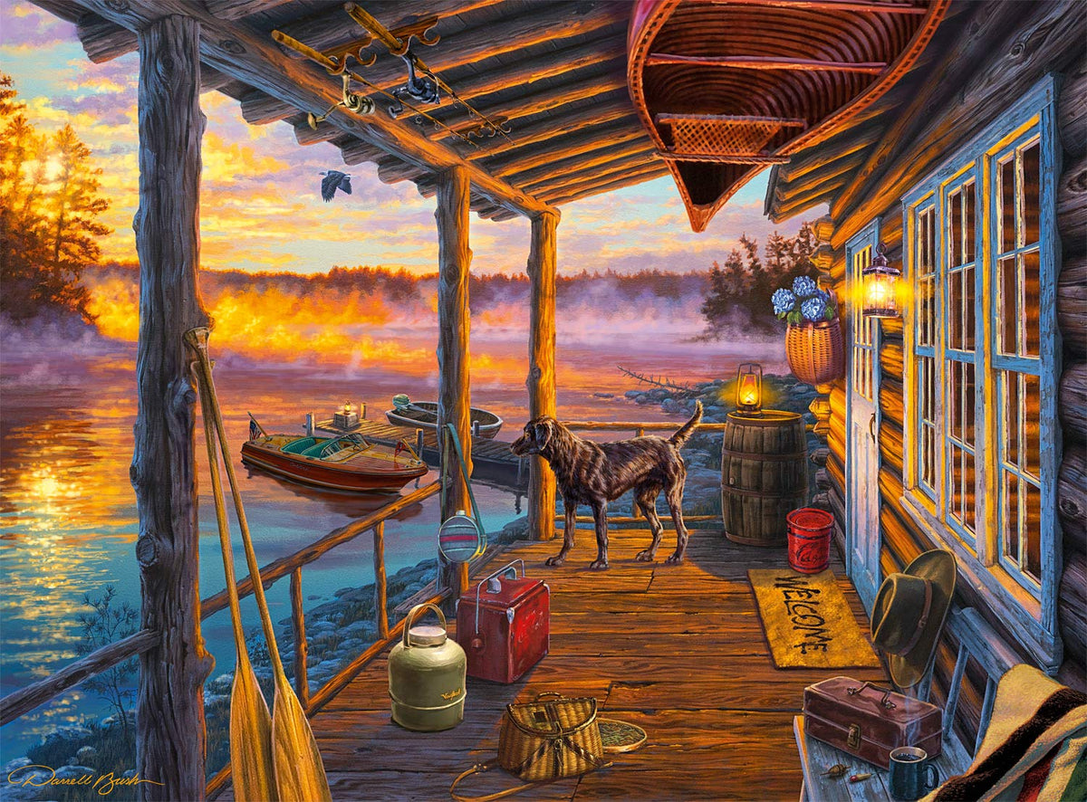 Buffalo Games - Darrell Bush - Opening Day - 1000 Piece Jigsaw Puzzle, Brown