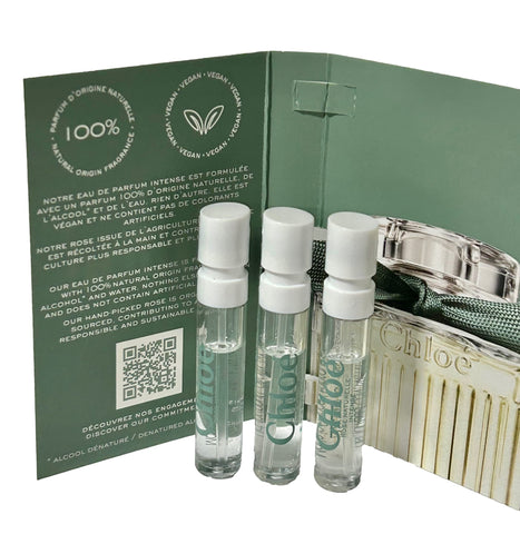 Chloe Rose Naturelle Intense Sample Perfume WOMEN Spray 1.2 ml / 0.04 oz - set of 3
