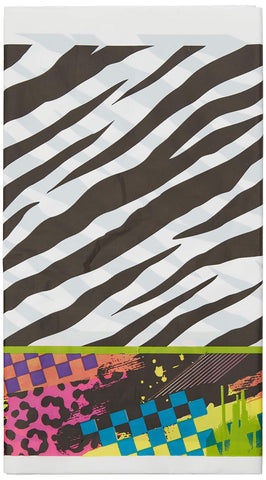 Awesome Party Multicolor Tablecover - 54" x 102" (1 Count) - Stylish Plastic Table Cloth For Celebrations & Events
