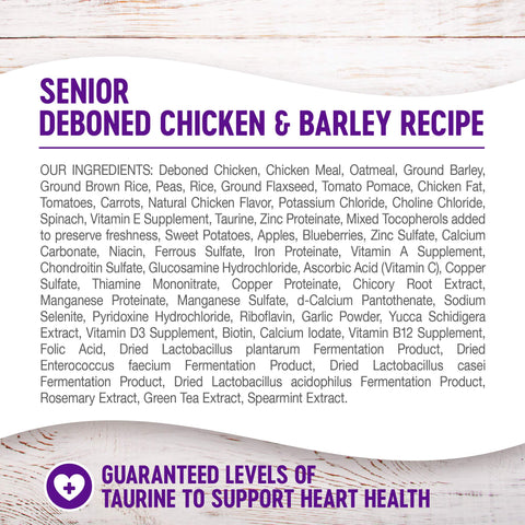 Wellness Complete Health Senior Dry Dog Food with Grains, Chicken & Barley, 5-Pound Bag