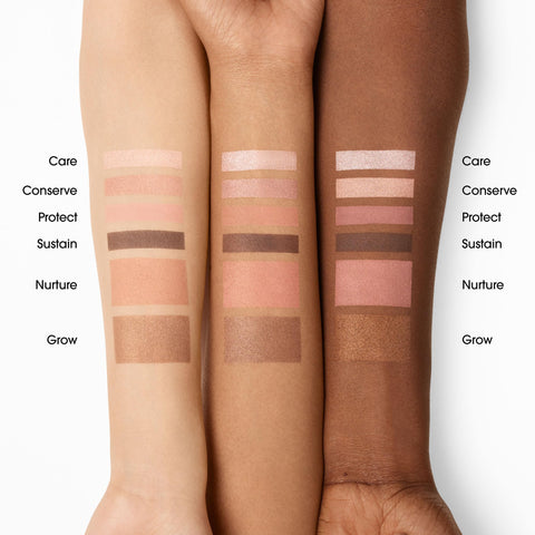 bareMinerals Eco-Beautiful Talc-Free Eye & Cheek Palette, Limited-Edition Earth-Inspired Packaging, Fully Recyclable, Sustainable All-in-One Palette for Eye and Face, Vegan