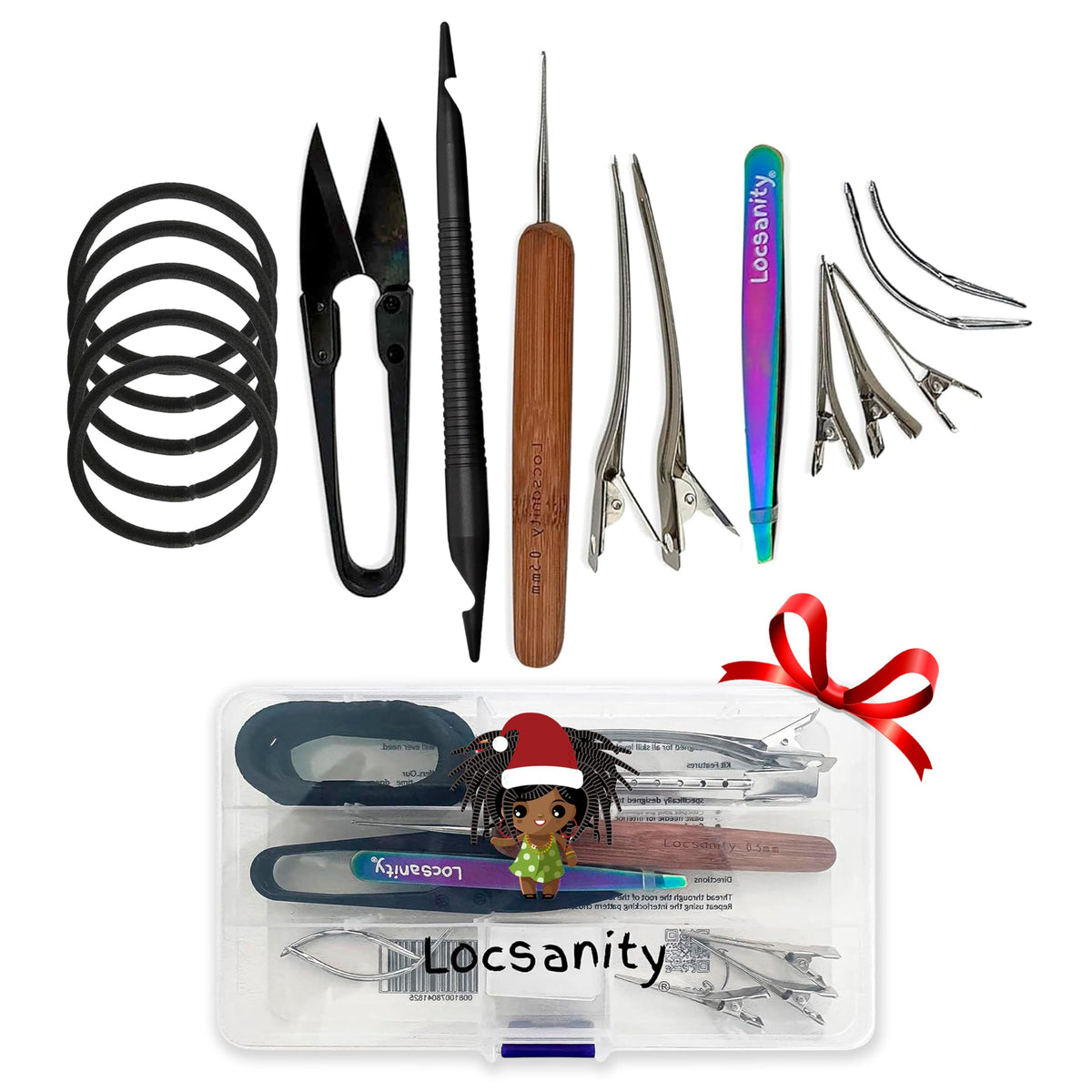 Locsanity Dreadlock Retightening and Interlocking Tool Kit for Sisterlocks, Microlocks, Small Locs, and Medium Locs - Metal Hair Tools for Dreads, Braids, and Locs Maintenance