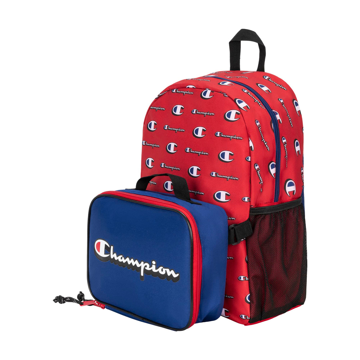 Champion Munch Backpack Lunch Kit Combo Red/Blue One Size