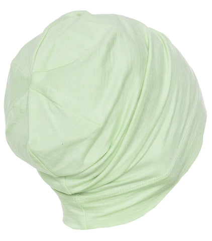 Deresina Headwear Unisex Cotton Beanie for Hair Loss, Cancer, Chemo (Spring Green)