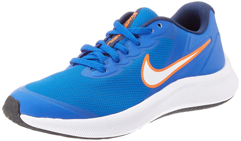 NIKE Unisex Kid's Sneakers Gymnastics Shoe, Game Royal White Midnight Navy, 35.5 EU
