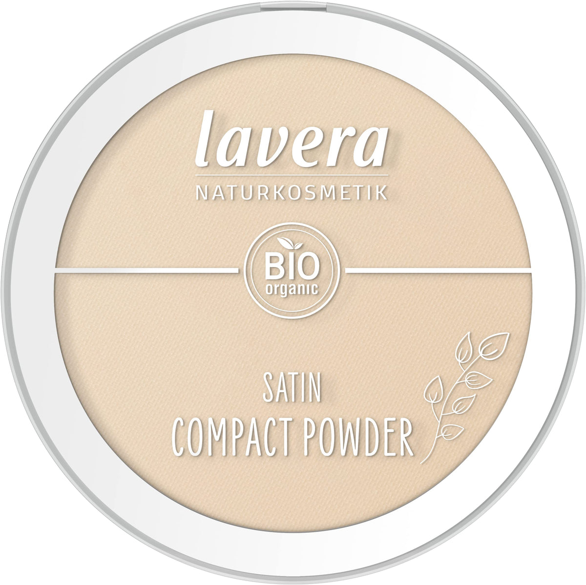 lavera Satin Compact Powder -Medium 02- nude - Bio-MandelÃƒÂ¶l & Bio-Reispulver - Vegan - mattierend - langanhaltend - Samtige Textur (1 x 9,5g)