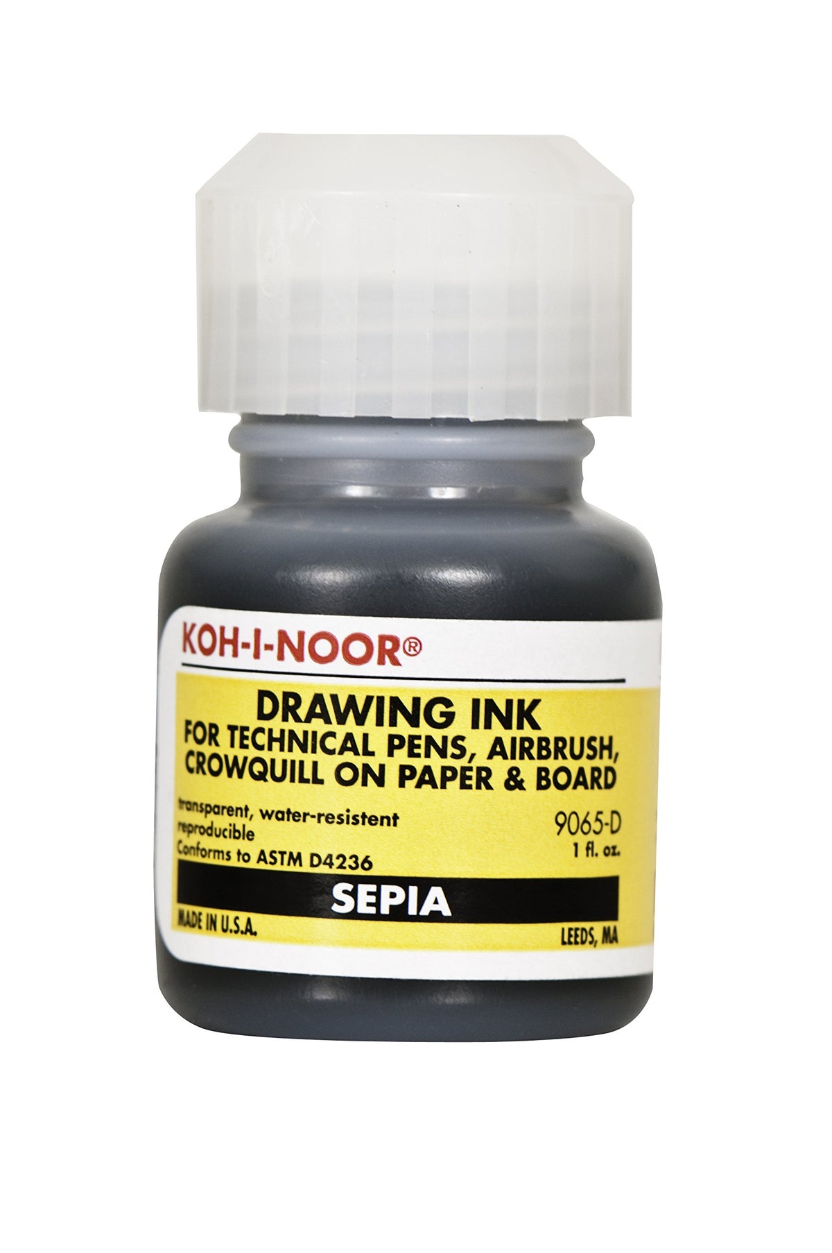 Koh-I-Noor Pigment-Based Drawing Ink, 1 Ounce Bottle, Sepia (9065D.SEP)