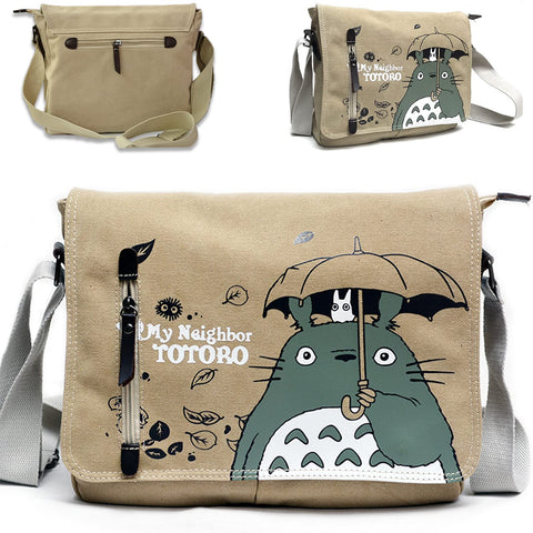 Anime Messenger Bag Women Kawaii Crossbody Bag Casual Shoulder Bag School Canvas Bag Men Cartoon Shoulder Bag