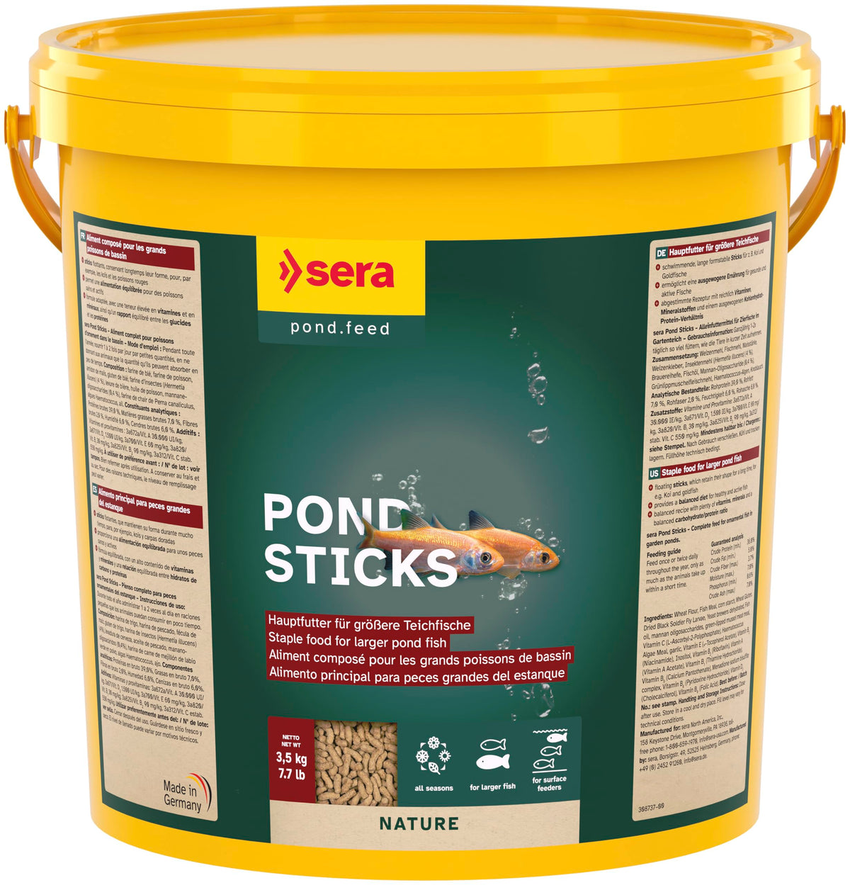 sera Pond Granulat, 21 Litre