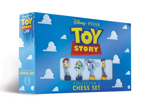 USAOPOLY Disney Pixar Toy Story Collector's Chess Set | Featuring Toy Story 4 Characters - Jessie, Buzz Lightyear, Bo Peep, Woody | 32 Custom Sculpted Collectible Chess Pieces