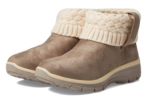 Skechers Women's Easy Going-Cozy Weather Ankle Boot, Taupe, 9