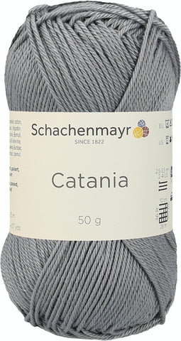 Schachenmayr since 1822 Yarn, 100% Cotton, rauchgrau, 11.5 x 5.2 x 6 cm
