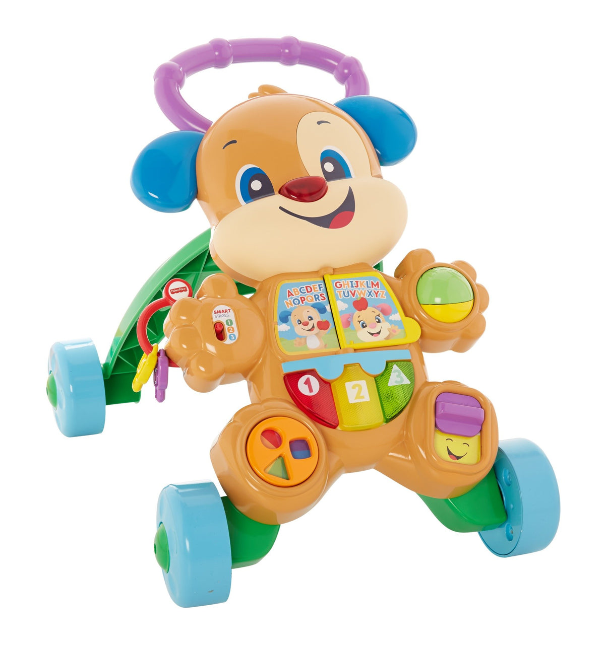 Fisher-Price First Steps Pushable Educational Electronic Toy with Music and Sounds, Suitable for Children from 6 Months