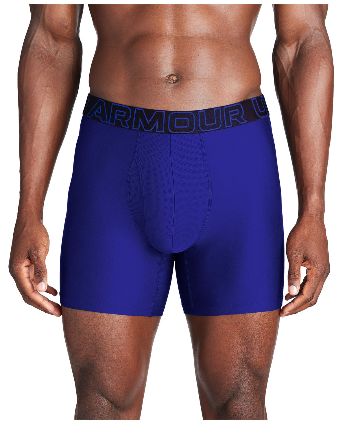 Under Armour Men's Tech 6-inch Boxerjock 2-Pack Boxer Briefs, Royal Solid-Core Pack of 3, XXL