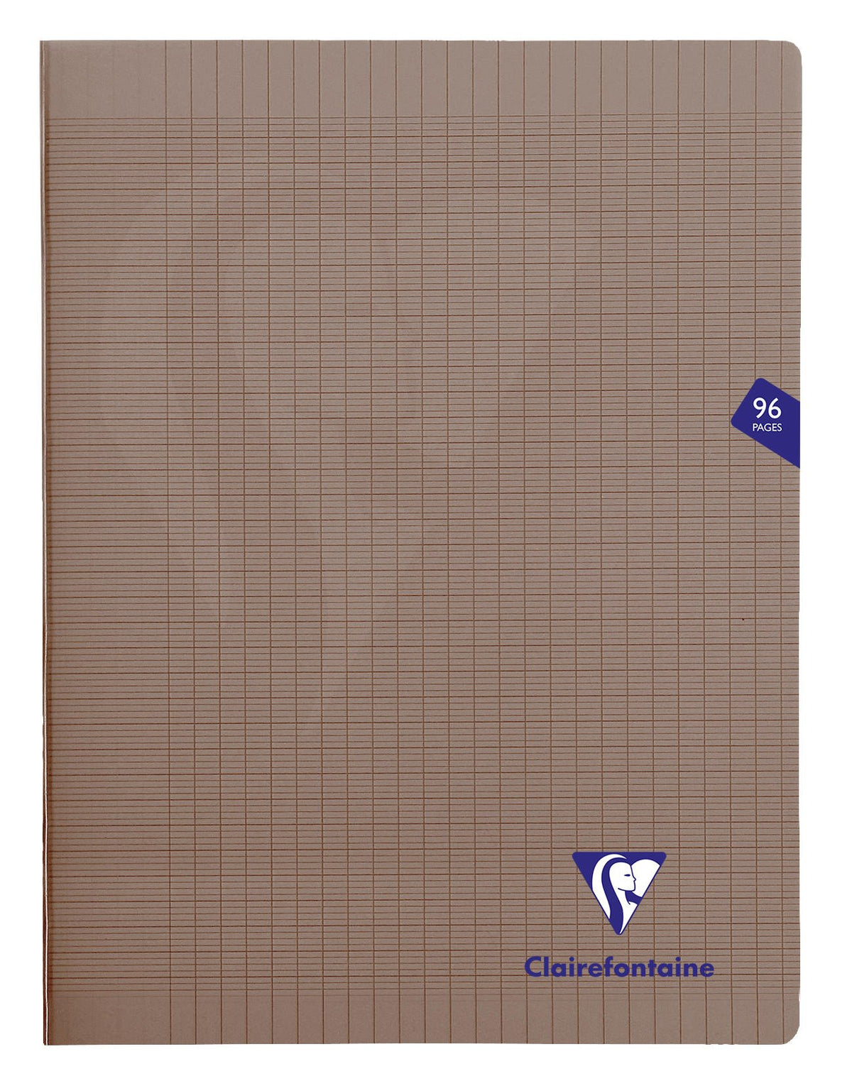 Clairefontaine - Ref 363361C - Mimeys Side Stapled Notebook (96 Pages) - A4+ Size, Polypro Cover, 90gsm Brushed Vellum Paper, SÃƒÂ©yÃƒÂ¨s Ruling - Grey Cover