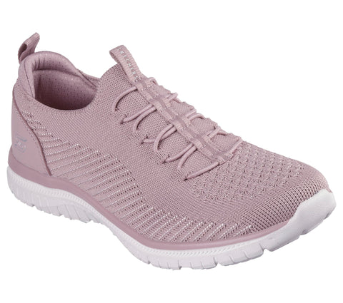 Skechers Womens Virtue - Twilight Casual Sneakers, Mauve, 2 UK (5 US)