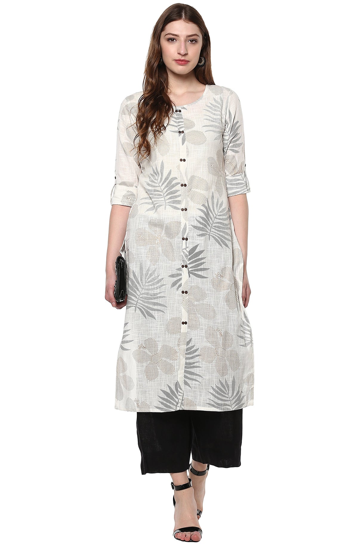 Janasya Indian Women's Tunic Tops Cotton Kurti for Women