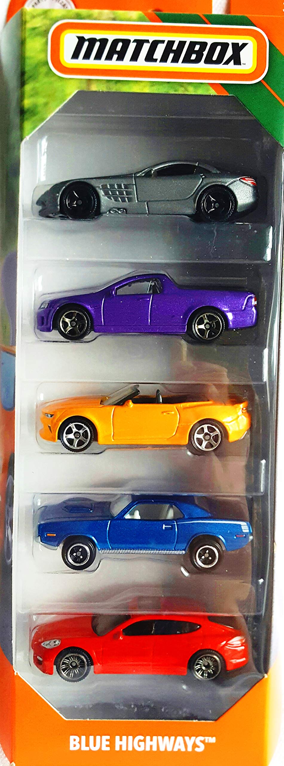 Matchbox 2019 Blue Highways 1:64 Scaled 5 Pack