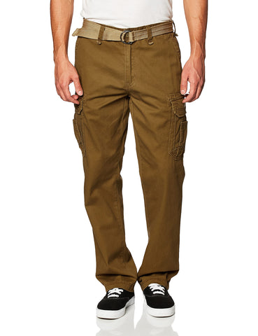 UNIONBAY Men's Survivor Iv Relaxed Fit Cargo Pant-Reg and Big and Tall Sizes Casual, Golden Brown, 36W x 34L