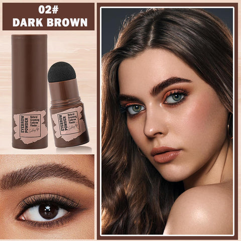 QIUFSSE Eyebrow Stencils Kit,One Step Eye Brow Stamp Stencil Kits,Long-lasting Waterproof Eyebrowcolor Stamp with 10 Reusable Shaping Kit for Perfect Eyebrow Makeup