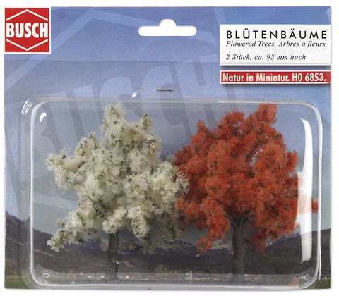 Busch 6853 Red Tree 110mm 2/ HO Scenery Scale Model Scenery