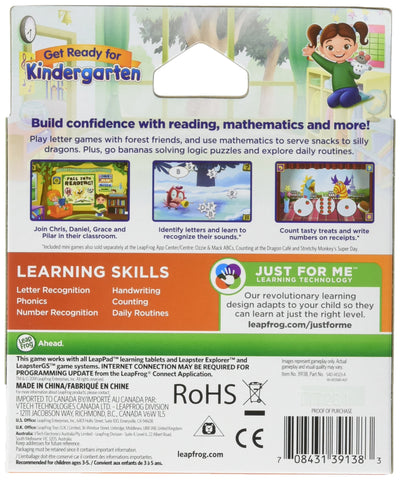 LeapFrog Learning Game: Get Ready for Kindergarten (for LeapPad Ultra, LeapPad1, LeapPad2, Leapster Explorer, LeapsterGS Explorer)