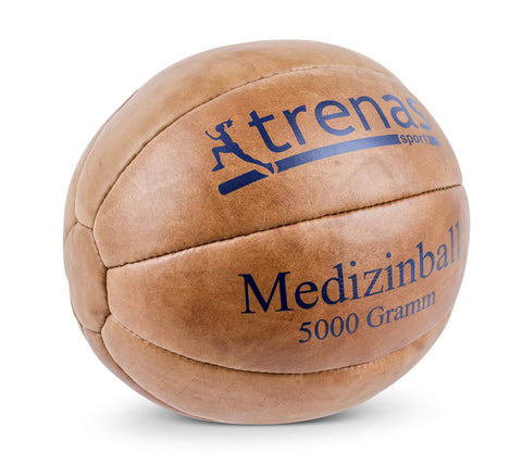 trenas Original Genuine Leather Medicine Ball - 5 KG