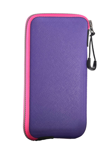 OneJoy Neoprene Cell Phone Pouch, Large Zipper Opening, Lightweight & Protective Mobile Phone Sleeves for iPhone Durable Phone Carrier Bag, Thermal Carrying Pouch with Inner Pocket [Purple]