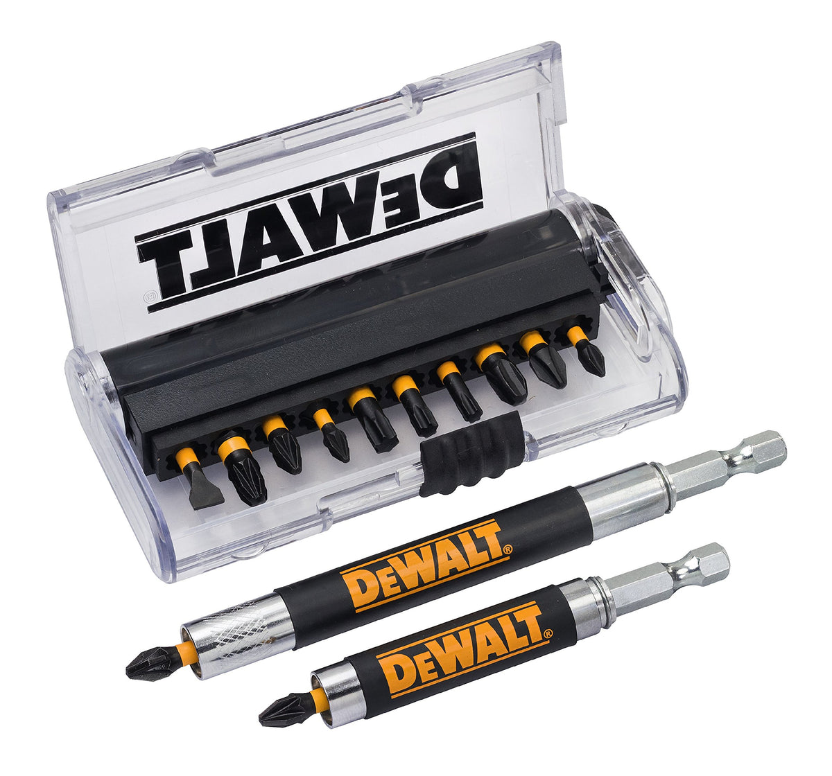 DeWalt DT70512T-QZ Impact Torsion Bit Set 12pcs 2 Magnetic Adapters