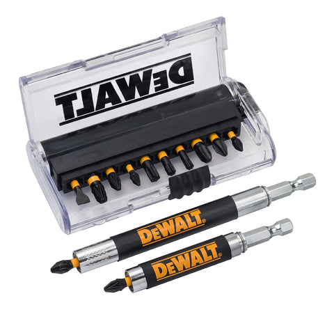 DeWalt DT70512T-QZ Impact Torsion Bit Set 12pcs 2 Magnetic Adapters