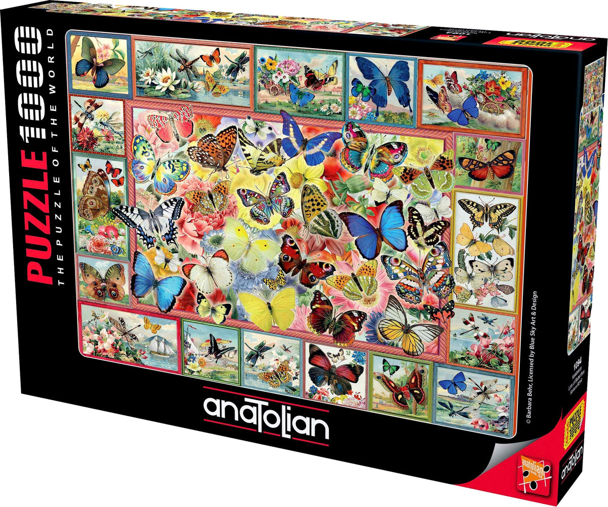 Anatolian Puzzle - Lots of Butterflies, 1000 Piece Jigsaw Puzzle, 1094, multicolor