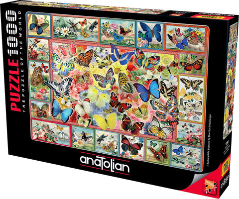 Anatolian Puzzle - Lots of Butterflies, 1000 Piece Jigsaw Puzzle, 1094, multicolor
