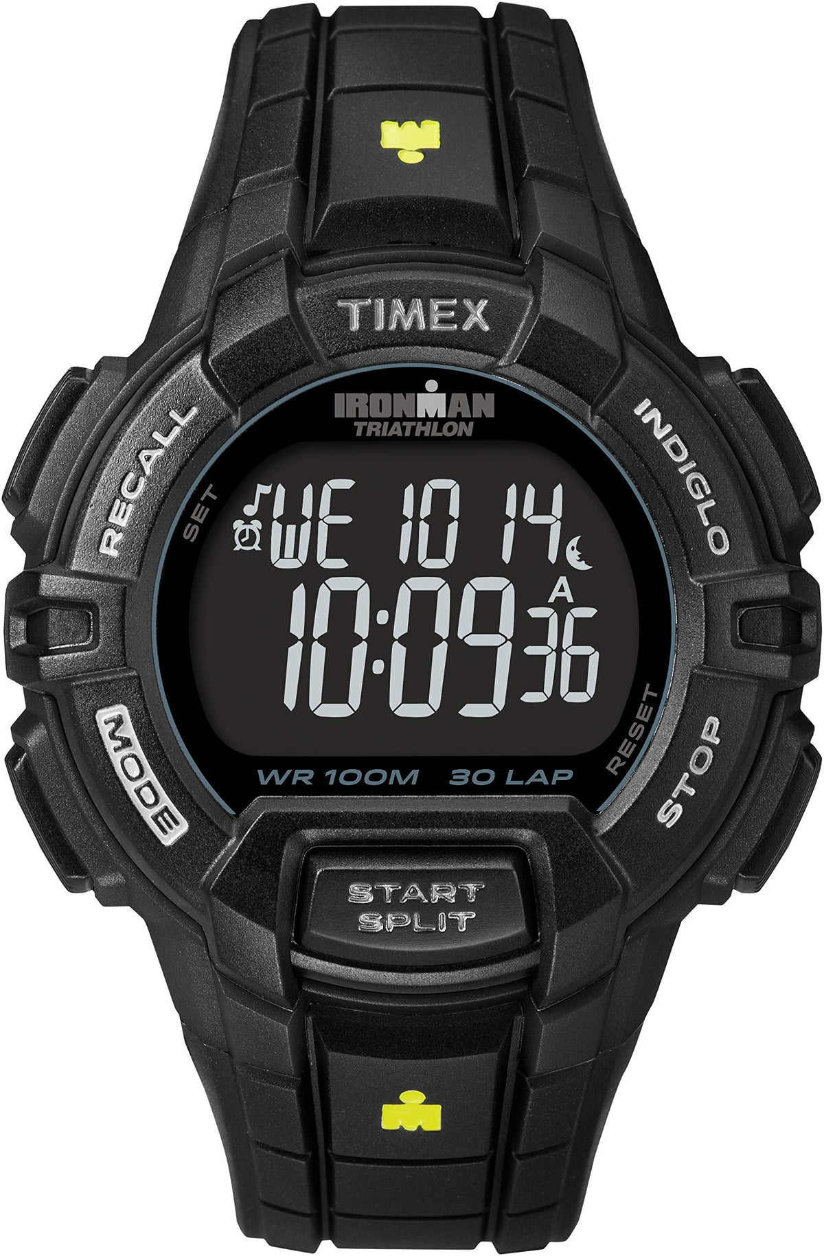 Timex Ironman Rugged Men's 44mm Digital Black Resin Strap Watch TW5M15900