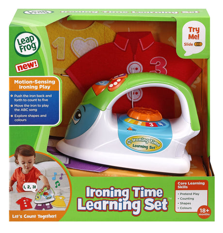 LeapFrog Ironing Time Learning Set, Role Play Toy with Music, Teaches Shapes, Colours & Counting, Toddler Gift for ages 18, 24+ months, English Version