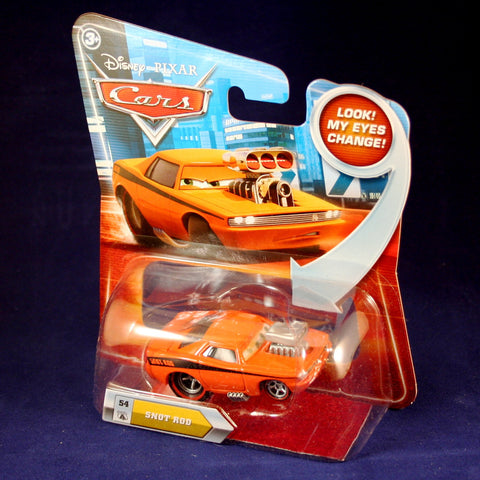 Disney Snot Rod #54 w/ Lenticular Eyes Pixar Cars 1:55 Scale Die-Cast Vehicle