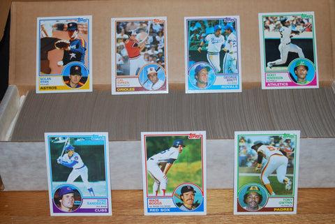 1983 Topps Baseball Complete Set (792 Cards) (Tony Gwynn, Ryne Sandberg, Wade Boggs Rookie Cards)