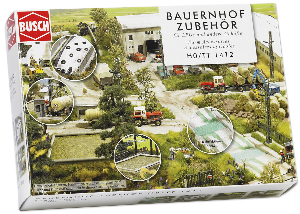 Busch 1412 LPG Farm Accessories HO Structure Scale Model Structure