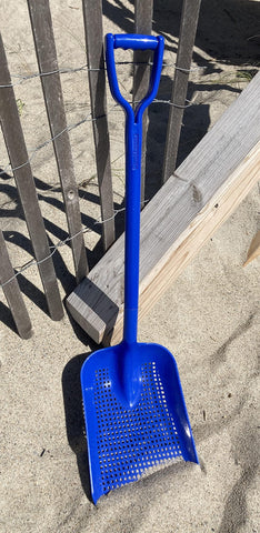 Sand Dipper - Treasure Shovel Digger Sifter - Sand Sifter for Beach Fun or Farm Chicken coop Goat stall Sand Poop Cleaning