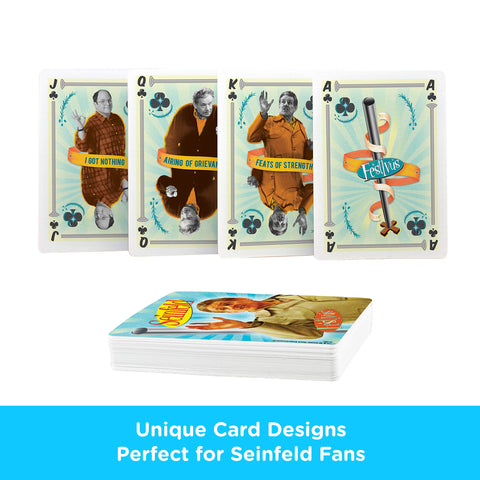 AQUARIUS Seinfeld Festivus Playing Cards - Seinfeld Festivus Deck of Cards for Your Favorite Card Games - Officially Licensed Seinfeld Merchandise & Collectibles